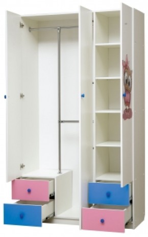 Шкаф 3-х дверный с ящиками и фотопечатью Совята 3.1 (1200) в Камышлове - kamyshlov.ok-mebel.com | фото 2