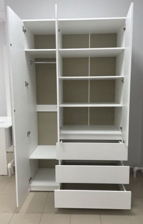 Шкаф 3-ств. с 3 ящиками "Бьянко" в Камышлове - kamyshlov.ok-mebel.com | фото 2