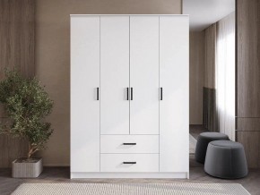 Шкаф 4-х створчатый Титан (белый) в Камышлове - kamyshlov.ok-mebel.com | фото