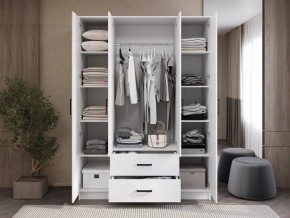Шкаф 4-х створчатый Титан (белый) в Камышлове - kamyshlov.ok-mebel.com | фото 2
