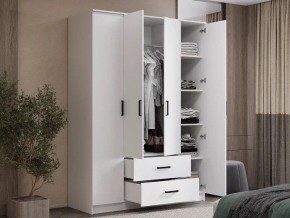 Шкаф 4-х створчатый Титан (белый) в Камышлове - kamyshlov.ok-mebel.com | фото 4