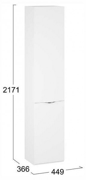 Шкаф для белья Глосс СМ-319.07.011 в Камышлове - kamyshlov.ok-mebel.com | фото 4