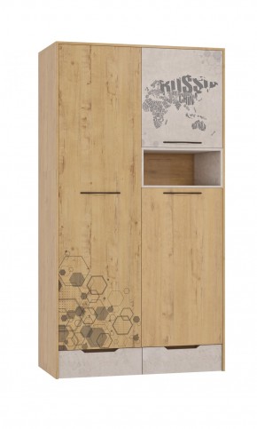 Шкаф для одежды 3 двери и 2 ящика Шк134.0 ДС Стэнфорд в Камышлове - kamyshlov.ok-mebel.com | фото