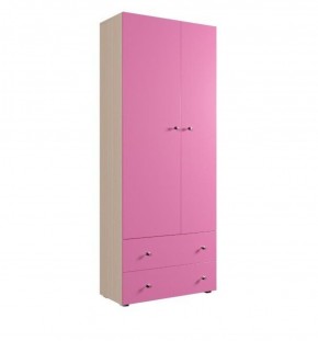 Шкаф ДМ 800 с 2-мя ящиками (розовый) в Камышлове - kamyshlov.ok-mebel.com | фото