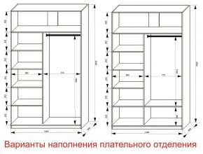 Шкаф-купе 1400 серии SOFT D8+D2+B2+PL4 (2 ящика+F обр.штанга) профиль «Графит» в Камышлове - kamyshlov.ok-mebel.com | фото 8