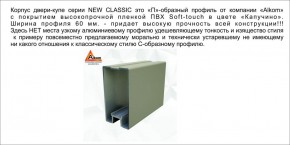 Шкаф-купе 1500 серии NEW CLASSIC K6Z+K6+B2+PL3 (2 ящика+2 штанги) профиль «Капучино» в Камышлове - kamyshlov.ok-mebel.com | фото 17