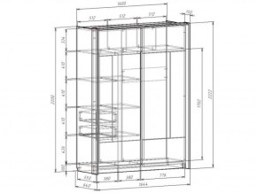 Шкаф-купе 1600 с плитой 22 мм ЛИБЕРТИ в Камышлове - kamyshlov.ok-mebel.com | фото 4