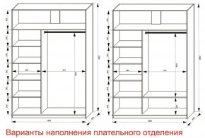 Шкаф-купе 1600 серии SOFT D6+D4+B2+PL2 (2 ящика+1штанга+1 полка) профиль «Капучино» в Камышлове - kamyshlov.ok-mebel.com | фото 8