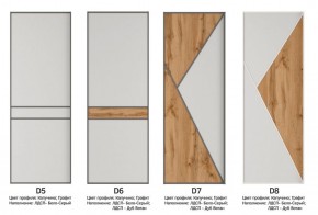 Шкаф-купе 1600 серии SOFT D8+D2+B2+PL4 (2 ящика+F обр.штанга) профиль «Графит» в Камышлове - kamyshlov.ok-mebel.com | фото 10