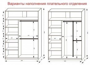 Шкаф-купе 1600 серии SOFT D8+D2+B2+PL4 (2 ящика+F обр.штанга) профиль «Графит» в Камышлове - kamyshlov.ok-mebel.com | фото 8