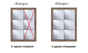 Шкаф-купе №19 Серия 3 Квадро (1500) Ясень Анкор светлый в Камышлове - kamyshlov.ok-mebel.com | фото 3