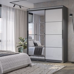 Шкаф-купе Крафт-6 1.6 м ШКК-06 (графит) в Камышлове - kamyshlov.ok-mebel.com | фото