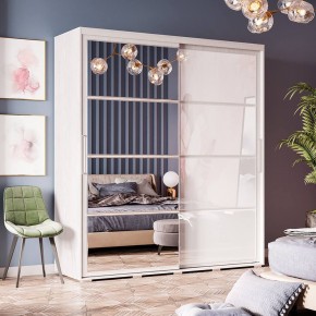 Шкаф-купе Крафт-6 1.6 м ШКК-06 (ясень белый) в Камышлове - kamyshlov.ok-mebel.com | фото