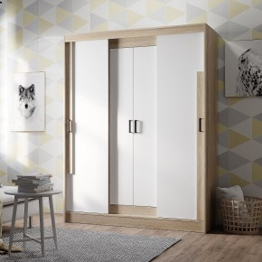 Шкаф-купе Смарт ШКК-06 (дуб сонома/белый) в Камышлове - kamyshlov.ok-mebel.com | фото