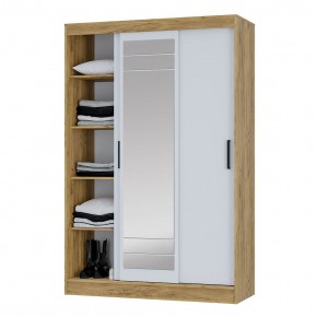 Шкаф-купе Тео ШКК-02 (крафт/белый) в Камышлове - kamyshlov.ok-mebel.com | фото 4