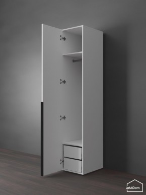 Шкаф Linnea MHR-1-3 2050х400х510 (Белый-М 11.1.2) в Камышлове - kamyshlov.ok-mebel.com | фото 5
