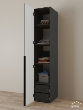 Шкаф Linnea MHR-1-4 2050х400х510 (Графит-М 11.1.25) в Камышлове - kamyshlov.ok-mebel.com | фото 5