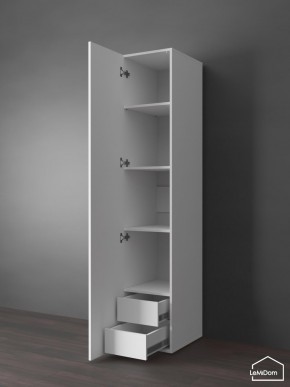 Шкаф Linnea MHR-1PO-4 2050х400х510 (Белый-М 11.1.1) в Камышлове - kamyshlov.ok-mebel.com | фото 4