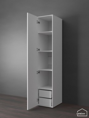 Шкаф Linnea MHR-1PO-4 2050х400х510 (Белый-М 11.1.1) в Камышлове - kamyshlov.ok-mebel.com | фото 5