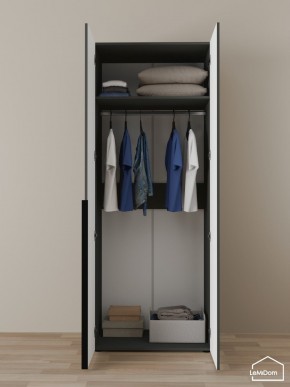 Шкаф Linnea MHR-2 2050х800х510 (Графит-М 11.1.25) в Камышлове - kamyshlov.ok-mebel.com | фото 4
