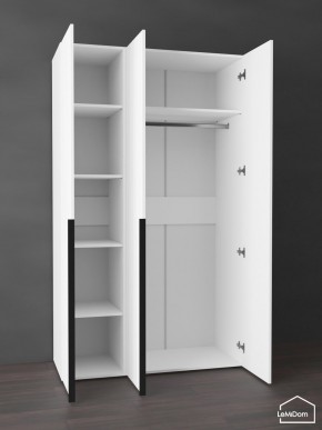 Шкаф Linnea MHR-3-1 2050х1200х510 (Белый-М 11.1.2) в Камышлове - kamyshlov.ok-mebel.com | фото 4
