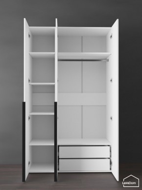 Шкаф Linnea MHR-3-2 2050х1200х510 (Белый-М 11.1.2) в Камышлове - kamyshlov.ok-mebel.com | фото 5
