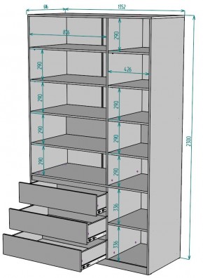 Шкаф Мальта H211 в Камышлове - kamyshlov.ok-mebel.com | фото 2