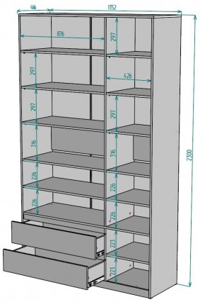 Шкаф Мальта H215 в Камышлове - kamyshlov.ok-mebel.com | фото 2