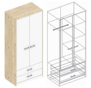 Шкаф "Милана" 2-х створчатый с 2 ящиками в Камышлове - kamyshlov.ok-mebel.com | фото 3