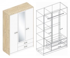 Шкаф "Милана" 3-х створчатый с 2 ящиками в Камышлове - kamyshlov.ok-mebel.com | фото 3