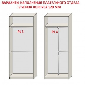 Шкаф распашной серия «ЗЕВС» (PL3/С1/PL2) Серый камень/Небраска натуральный в Камышлове - kamyshlov.ok-mebel.com | фото 10