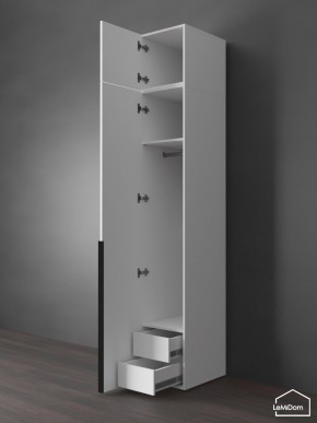Шкаф с антресолью Linnea MHR-1A-3 2450х400х510 (Белый-М 11.1.2) в Камышлове - kamyshlov.ok-mebel.com | фото 6
