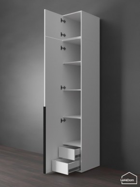 Шкаф с антресолью Linnea MHR-1A-4 2450х400х510 (Белый-М 11.1.1) в Камышлове - kamyshlov.ok-mebel.com | фото 5