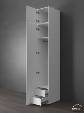 Шкаф с антресолью Linnea MHR-1POA-3 2450х400х510 (Белый-М 11.1.1) в Камышлове - kamyshlov.ok-mebel.com | фото 6