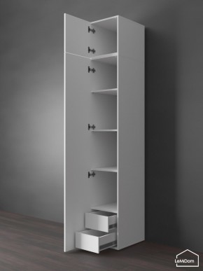 Шкаф с антресолью Linnea MHR-1POA-4 2450х400х510 (Белый-М 11.1.2) в Камышлове - kamyshlov.ok-mebel.com | фото 5