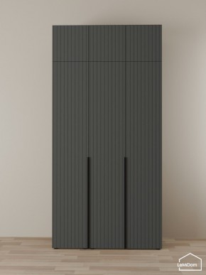 Шкаф с антресолью Linnea MHR-3A-1 2450х1200х510 (Графит-М 11.1.25) в Камышлове - kamyshlov.ok-mebel.com | фото