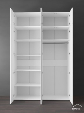 Шкаф с антресолью Linnea MHR-4POA-1 2450х1600х510 (Белый-М 11.1.1) в Камышлове - kamyshlov.ok-mebel.com | фото 4