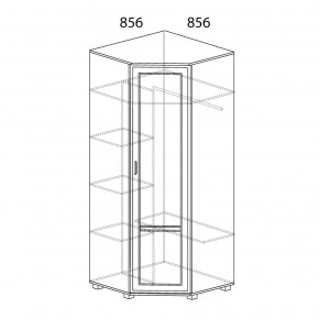 Шкаф угловой №243 Белла в Камышлове - kamyshlov.ok-mebel.com | фото 2