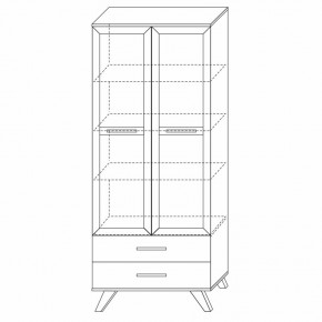 Шкаф-витрина 800 Вега Скандинавия в Камышлове - kamyshlov.ok-mebel.com | фото 7