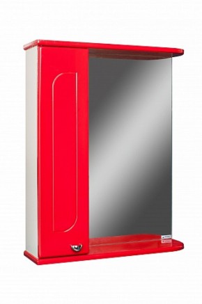 Шкаф-зеркало Радуга Красный 50 левый АЙСБЕРГ (DA1122HZR) в Камышлове - kamyshlov.ok-mebel.com | фото 1