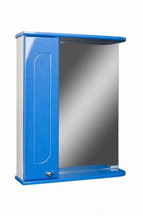 Шкаф-зеркало Радуга Синий металлик 55 левый АЙСБЕРГ (DA1129HZR) в Камышлове - kamyshlov.ok-mebel.com | фото