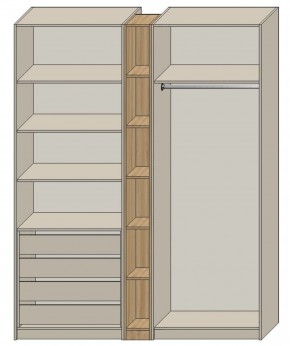 Спальня Серый камень + Кровать (серии «ГЕСТИЯ») в Камышлове - kamyshlov.ok-mebel.com | фото 7