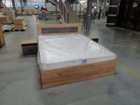 МСП-1 Кровать двойная универсальная 1600 с основанием (Дуб золотой/Камень темный) в Камышлове - kamyshlov.ok-mebel.com | фото 8