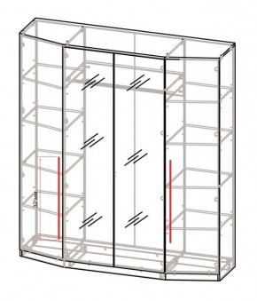 Спальный гарнитур Роксана (модульный) ЯШС в Камышлове - kamyshlov.ok-mebel.com | фото 3