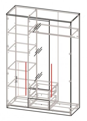 Спальный гарнитур Роксана (модульный) ЯШС в Камышлове - kamyshlov.ok-mebel.com | фото 5