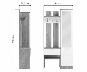 Стенка для прихожей Иннэс-3 в Камышлове - kamyshlov.ok-mebel.com | фото 9