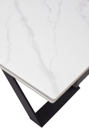 Стол LIVORNO 180 MATT WHITE MARBLE SOLID CERAMIC / BLACK, ®DISAUR в Камышлове - kamyshlov.ok-mebel.com | фото 9