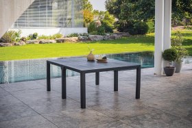 Стол раскладной Джули (Julie Double table 2 configurations) Графит в Камышлове - kamyshlov.ok-mebel.com | фото 2