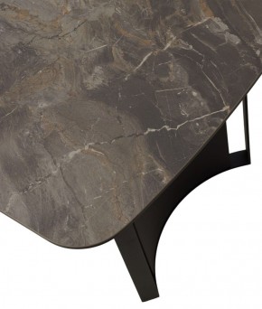 Стол RASMUS 160 KL-80 Серый мрамор, итальянская керамика / черный каркас, ®DISAUR в Камышлове - kamyshlov.ok-mebel.com | фото 9