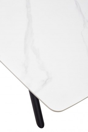 Стол RIVOLI 140 MATT WHITE MARBLE SOLID CERAMIC / BLACK, ®DISAUR в Камышлове - kamyshlov.ok-mebel.com | фото 9